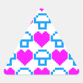 Corey Tijger 80s 8-bit Paddenstoelen Harten Sticker