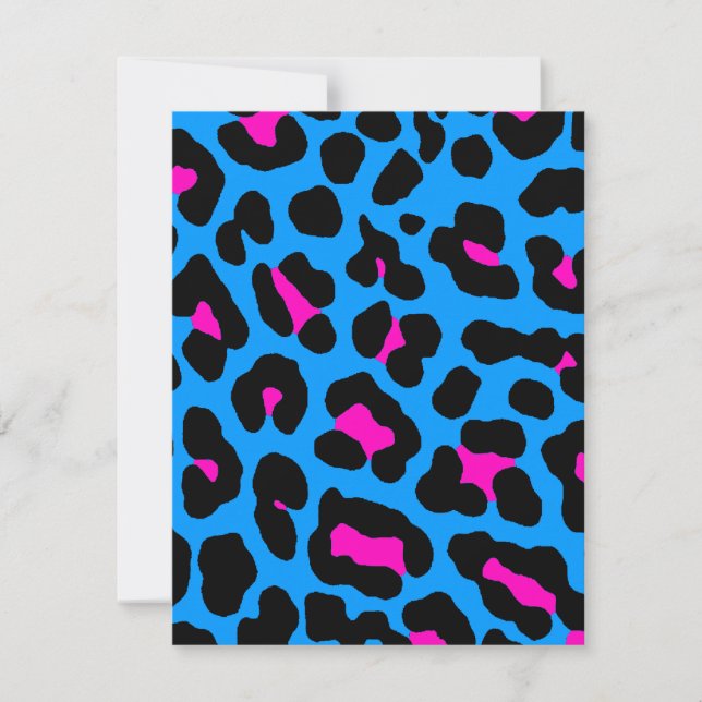 Corey Tijger 80s Luipaardvlekken (Blauw) (Voorkant)