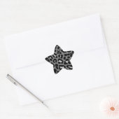 Corey Tijger 80s Luipaardvlekken (Grijs) Ster Sticker (Envelop)