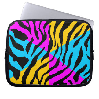 Corey Tijger 80s Neon Tijgerprint Laptop Sleeve