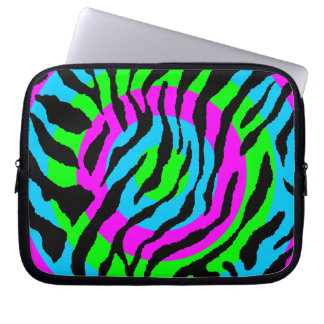 Corey Tijger 80s Neon Tijgerprint Laptop Sleeve