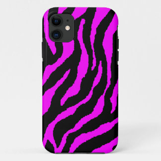 Corey Tijger 80s Neon Tijgerstrepen (Fuchsia Roze) Case-Mate iPhone Case