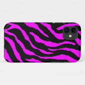 Corey Tijger 80s Neon Tijgerstrepen (Fuchsia Roze) Case-Mate iPhone Case (Achterkant (horizontaal))