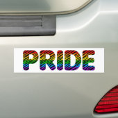 Corey Tijger 80s Retro Pride Regenboog Bumpersticker (Op auto)