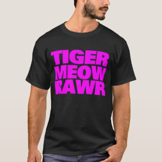 COREY TIJGER 80's ROZE TIJGER MIAU BRUL T-shirt