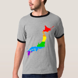 Corey Tijger 80s Stijl Japan Regenboog T-shirt