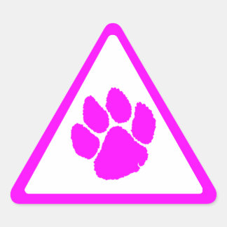 Corey Tijger 80s Tijgerklauw Driehoek Sticker