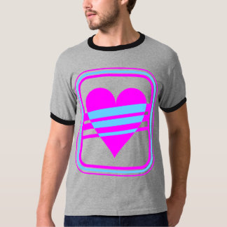 Corey Tijger 80s Vintage Hart & Strepen T-shirt