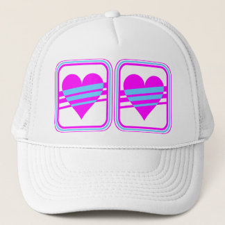 Corey Tijger 80s Vintage Hart & Strepen Trucker Pet