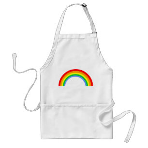 Corey Tijger 80s Vintage Regenboog Standaard Schort