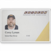 Corey's Laidlaw-badge Sticker (Voorkant)