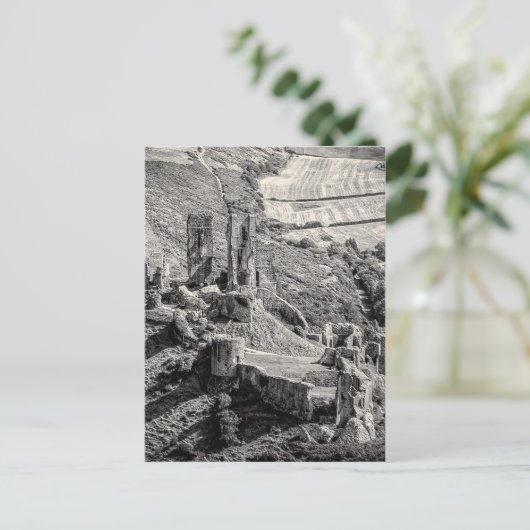 Corfe Castle Briefkaart (Staand voorkant)