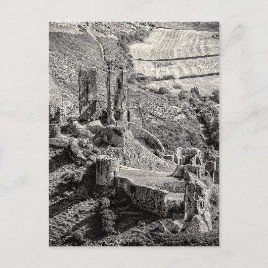 Corfe Castle Briefkaart (Voorkant)