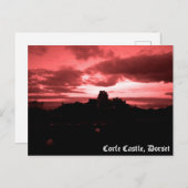Corfe Castle Briefkaart (Voorkant / Achterkant)