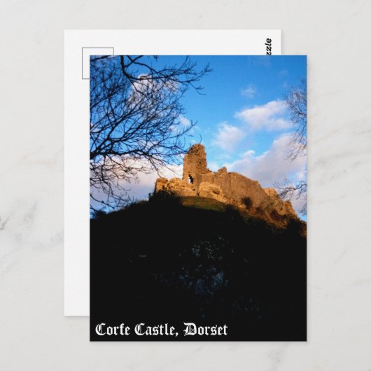 Corfe Castle Briefkaart (Voorkant / Achterkant)