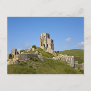 Corfe Castle, Corfe, Dorset, Engeland Briefkaart