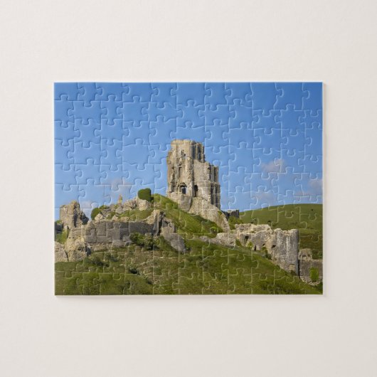 Corfe Castle, Corfe, Dorset, Engeland Legpuzzel (Horizontaal)