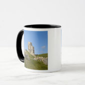 Corfe Castle, Corfe, Dorset, Engeland Mok (Voorkant links)