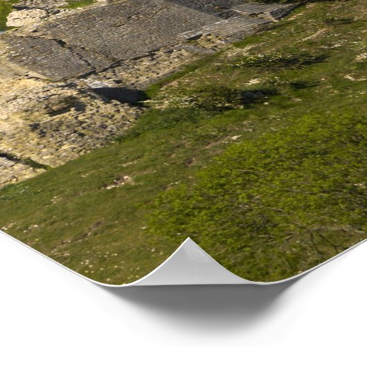 Corfe Castle, Corfe, Dorset, Engeland Poster (Hoek)