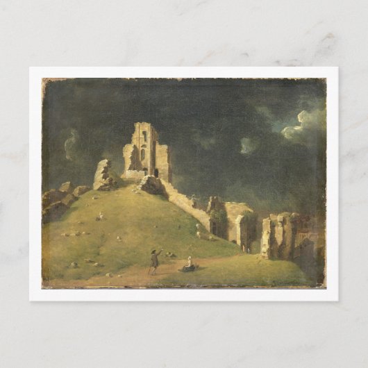 Corfe Castle, Dorset, 1764 (olie op doek) Briefkaart (Voorkant)