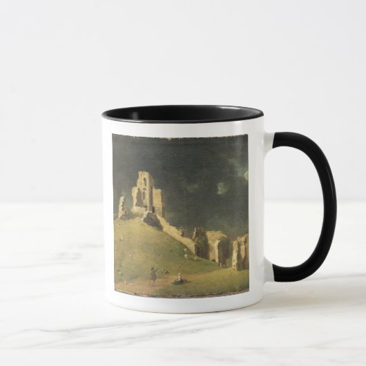 Corfe Castle, Dorset, 1764 (olie op doek) Mok (Rechts)