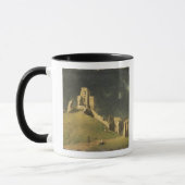 Corfe Castle, Dorset, 1764 (olie op doek) Mok (Links)