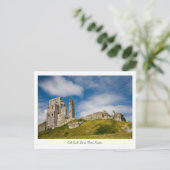 Corfe Castle, Dorset, Briefkaart Verenigd Koninkri (Staand voorkant)