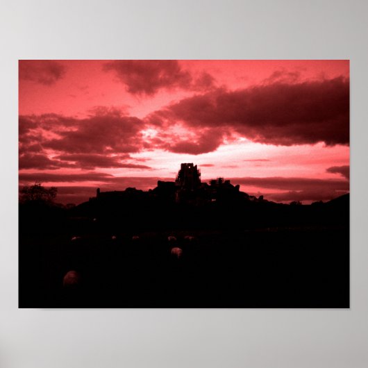 Corfe Castle Poster (Voorkant)