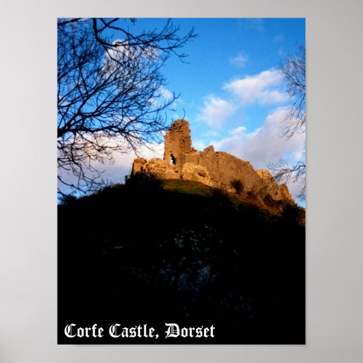 Corfe Castle Poster (Voorkant)