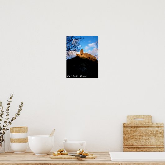Corfe Castle Poster (Keuken)