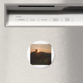 Corfe Castle Sunrise Magneet (Insitu (Vaatwasser))