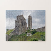 Corfe Castle uitzicht puzzle Legpuzzel (Horizontaal)