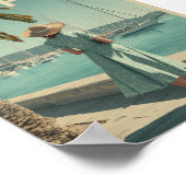 Corfu 50s vintage travel poster (Hoek)