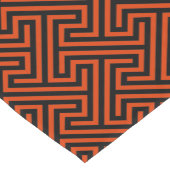 Corfu Black en Red Meander Korte Tafelloper (Hoek)