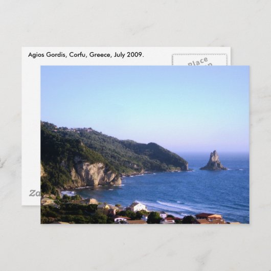 Corfu Briefkaart (Voorkant / Achterkant)