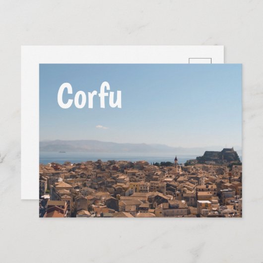 Corfu Briefkaart (Voorkant / Achterkant)