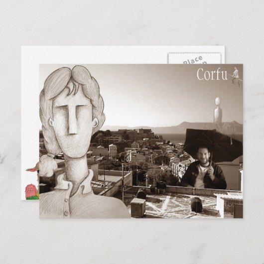 Corfu briefkaart (Voorkant / Achterkant)