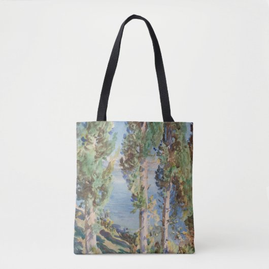 Corfu-cipressen door John Singer Sargent Tote Bag (Voorkant)