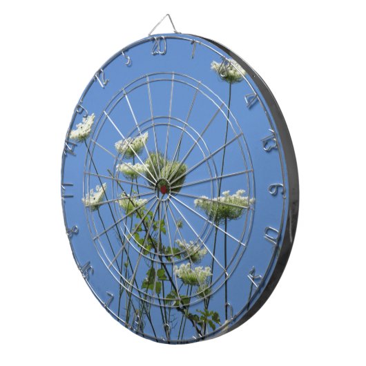 Corfu Cream Wildbloemen Dartbord (Voorkant Rechts)