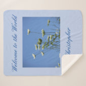 Corfu Cream Wildbloemen Sherpa Deken (Voorkant (horizontaal))