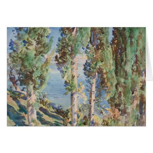 Corfu Cypresses van John Singer Sargent (Voorkant Horizontaal)