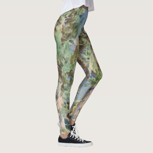 Corfu Cypresses van John Singer Sargent Leggings (Rechts)