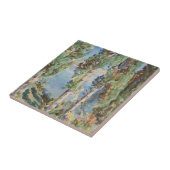 Corfu Cypresses van John Singer Sargent Tegeltje (Zijkant)