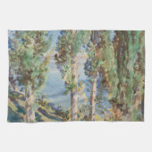 Corfu Cypresses van John Singer Sargent Theedoek (Horizontaal)