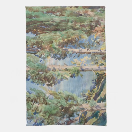 Corfu Cypresses van John Singer Sargent Theedoek (Verticaal)