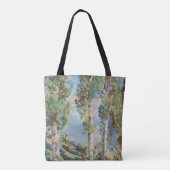 Corfu Cypresses van John Singer Sargent Tote Bag (Achterkant)