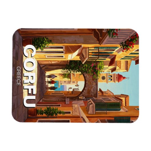 Corfu Greece Travel Magneet (Horizontaal)