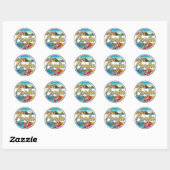 Corfu Greece Travel Ronde Sticker (Vel)
