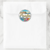 Corfu Greece Travel Ronde Sticker (Tas)