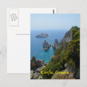 Corfu, Griekenland Briefkaart (Voorkant / Achterkant)